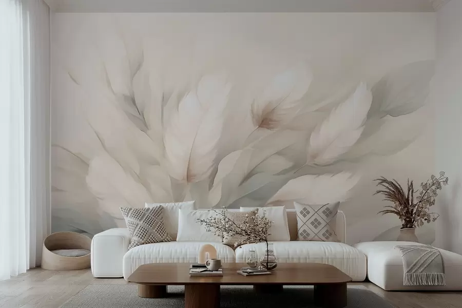 wall murals Abstract feathers w05662