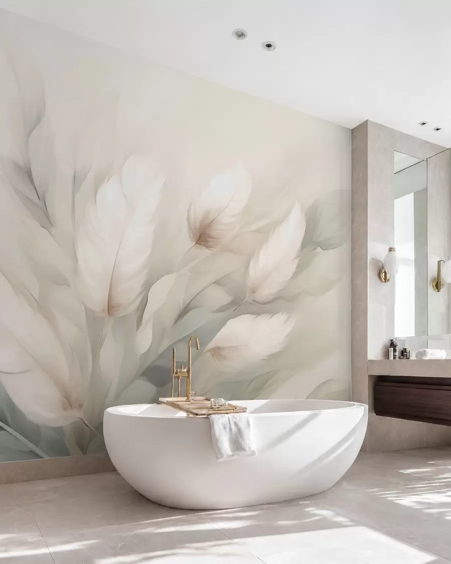 peintures murales Plumes abstraites w05662