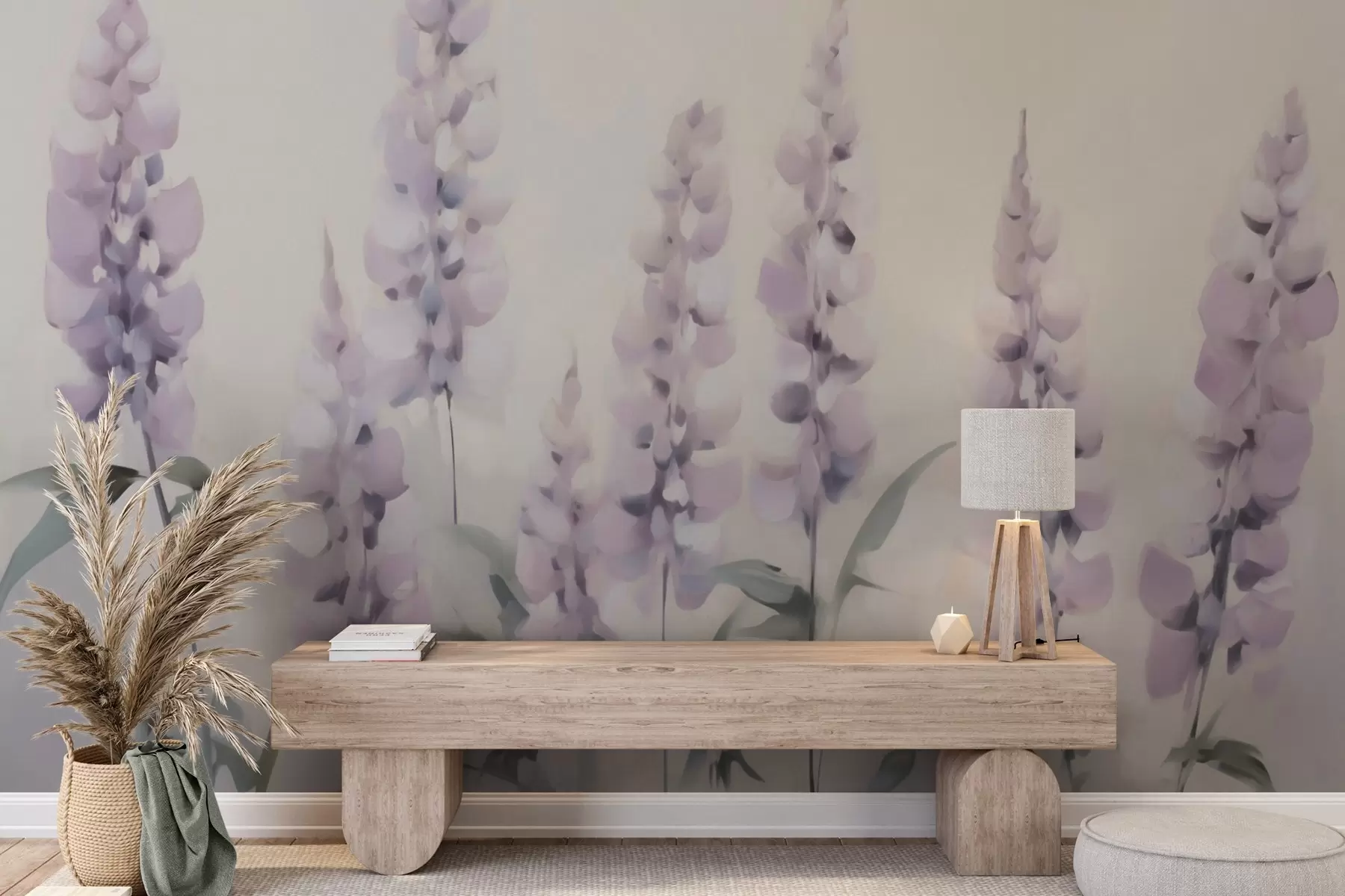 peintures murales Fleurs abstraites imitation de peinture w05661
