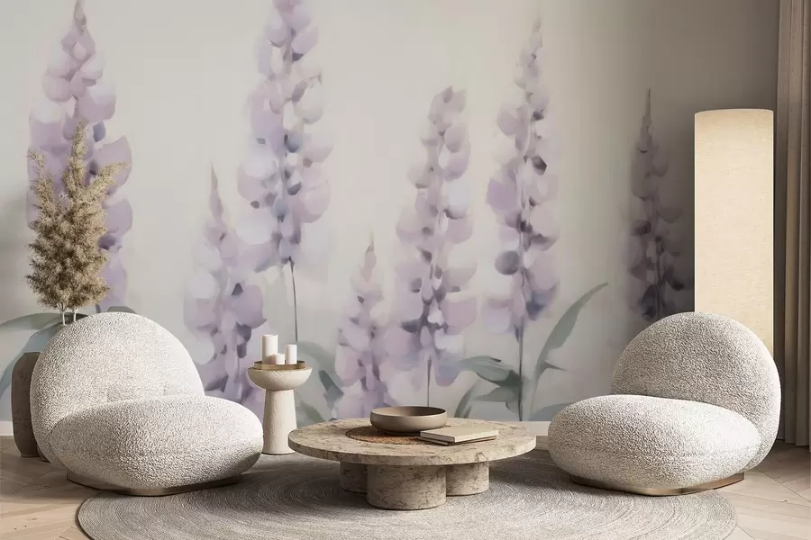 peintures murales Fleurs abstraites imitation de peinture w05661