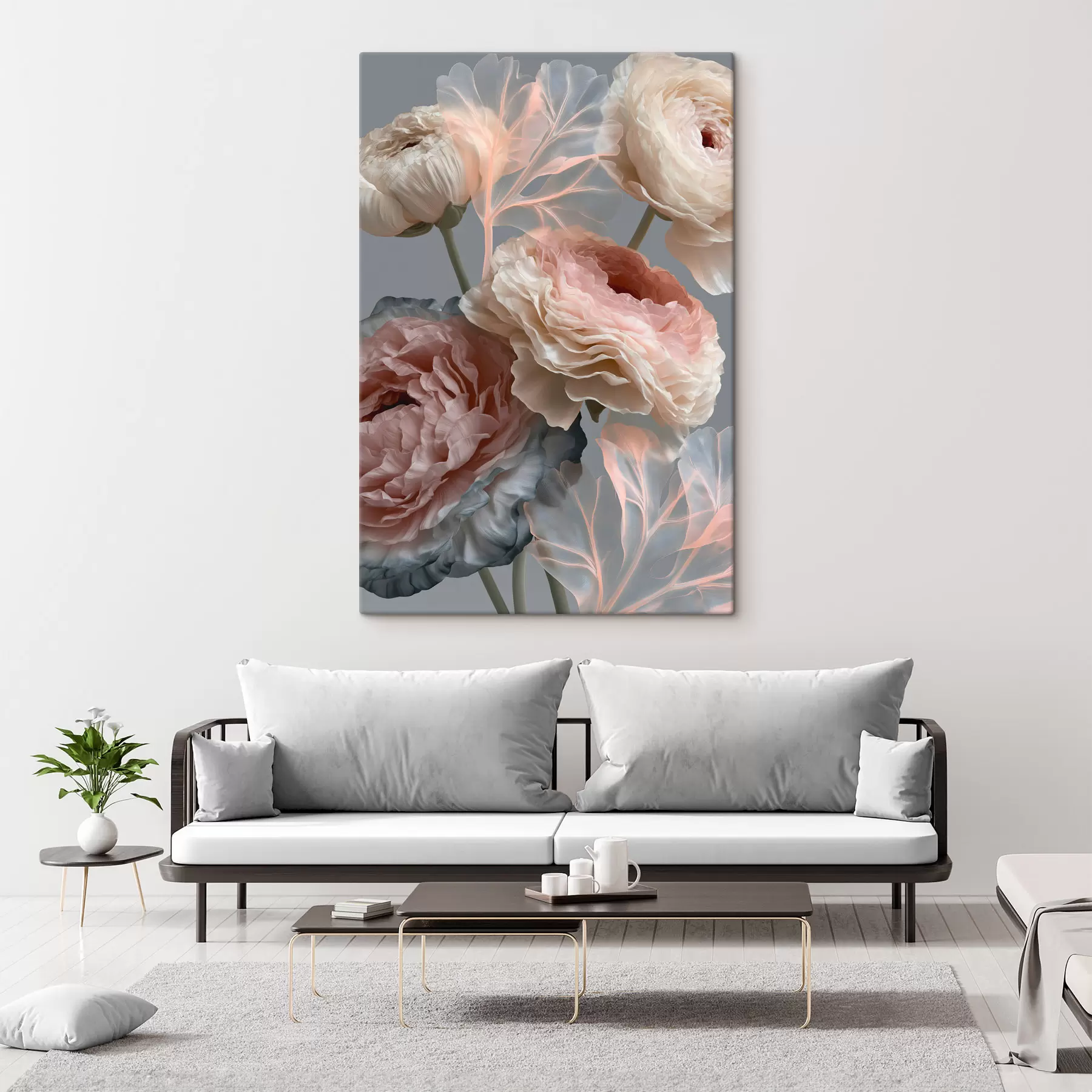 wall murals A bouquet of abstract flowers s49368