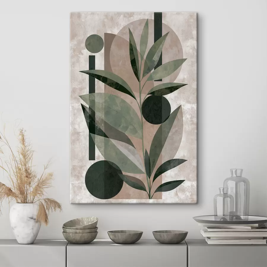 Wall Mural Photo Wallpaper An abstract composition with leaves s49414
