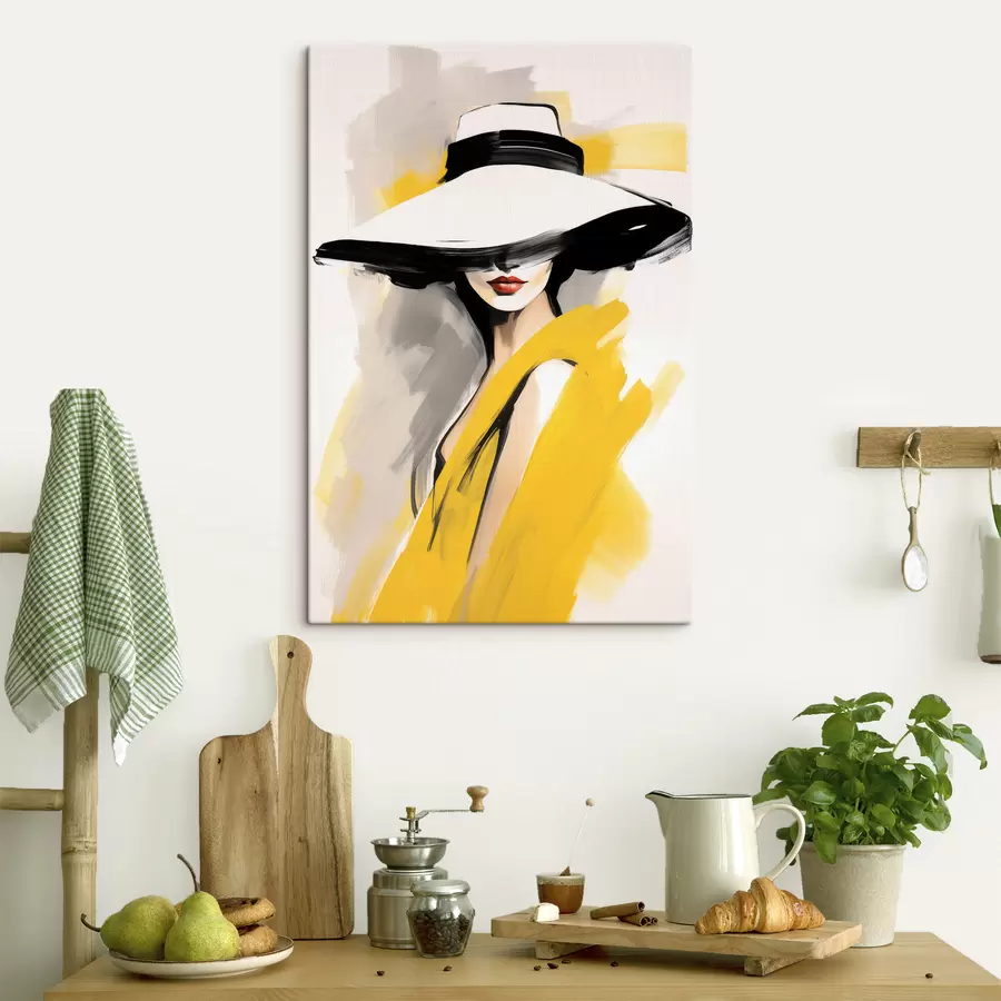 murales Mujer con sombrero s49435