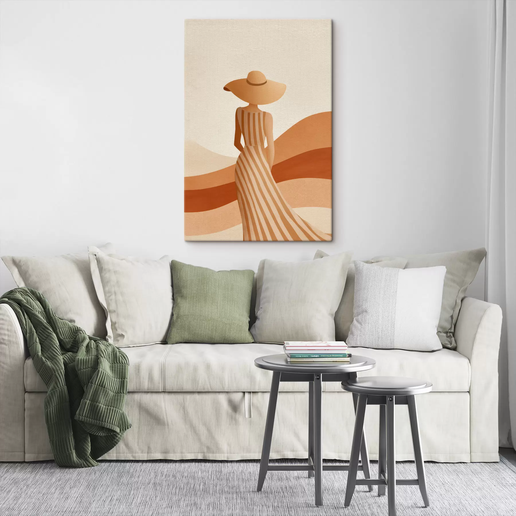 murales Mujer con sombrero s49437