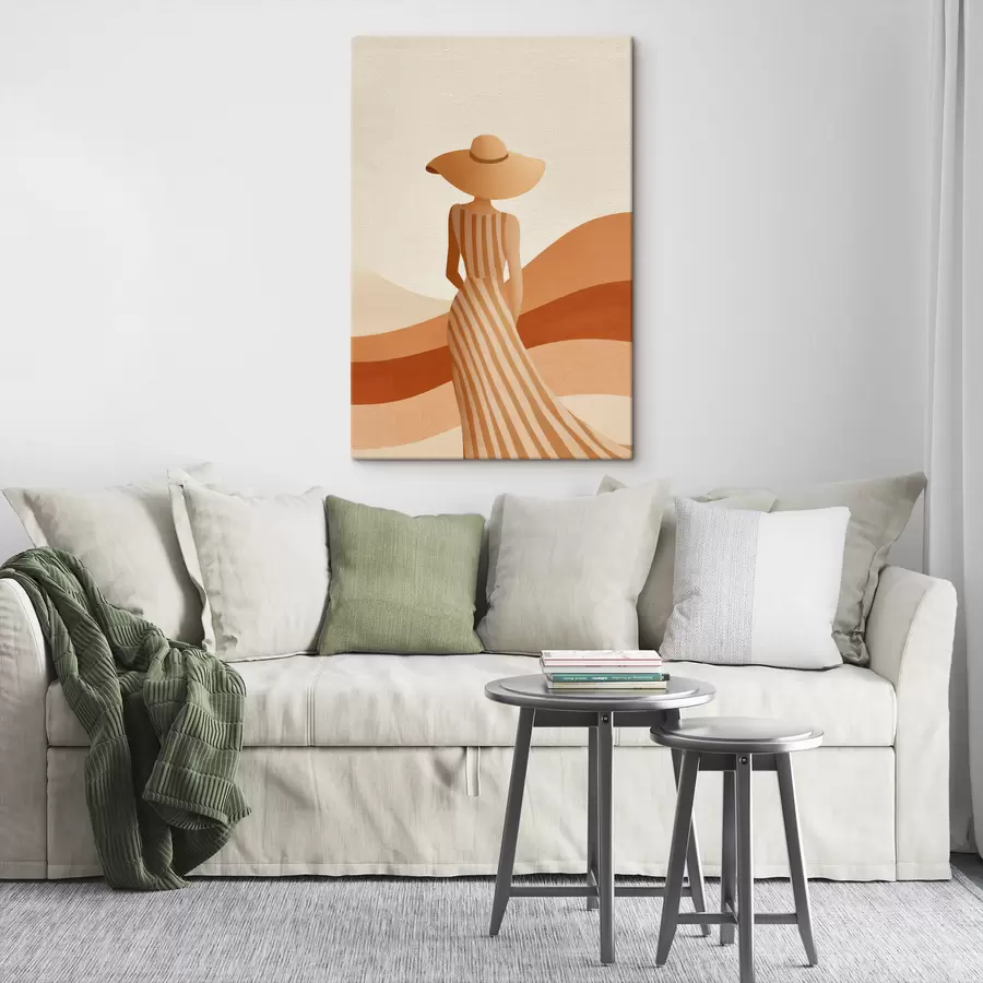 murales Mujer con sombrero s49437