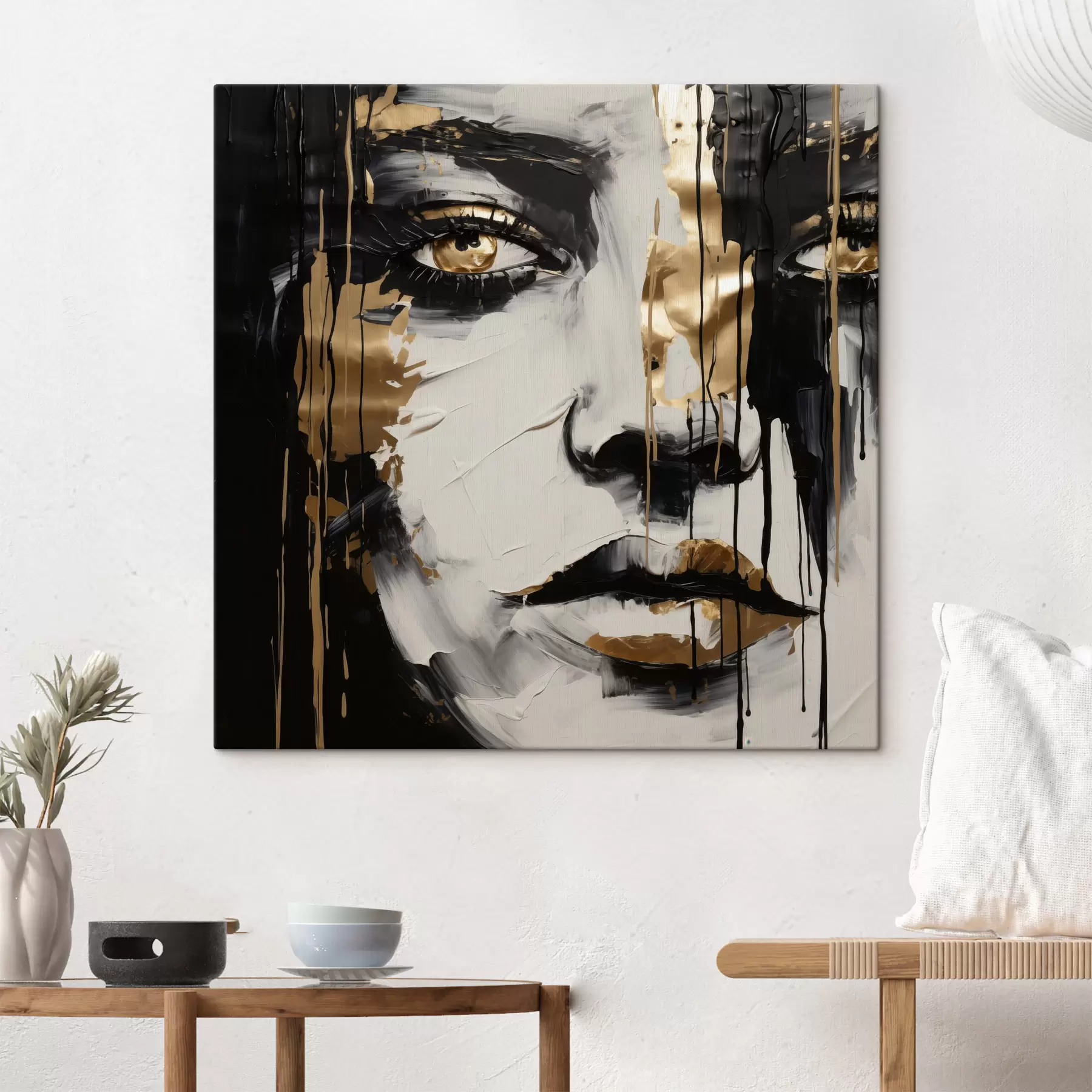 murales Retrato femenino abstracto s49442