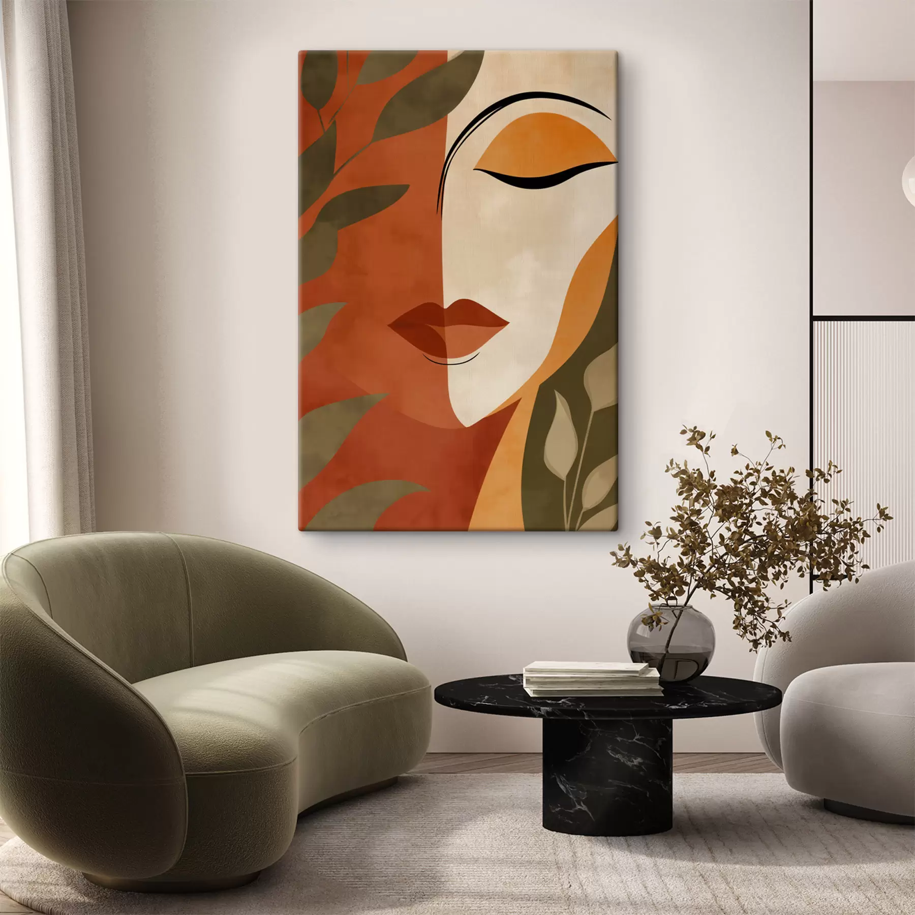 wall murals Abstract portrait s49449