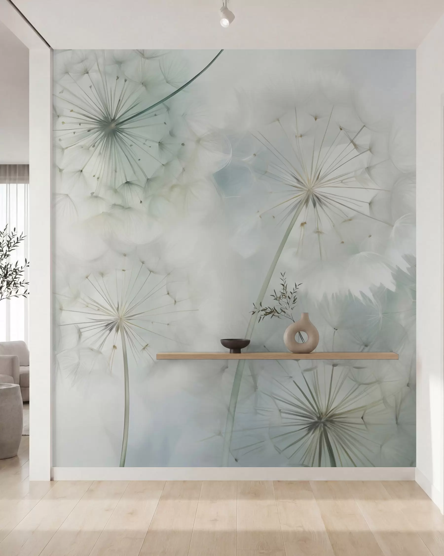 wall murals Abstract dandelions imitation of painting w05664