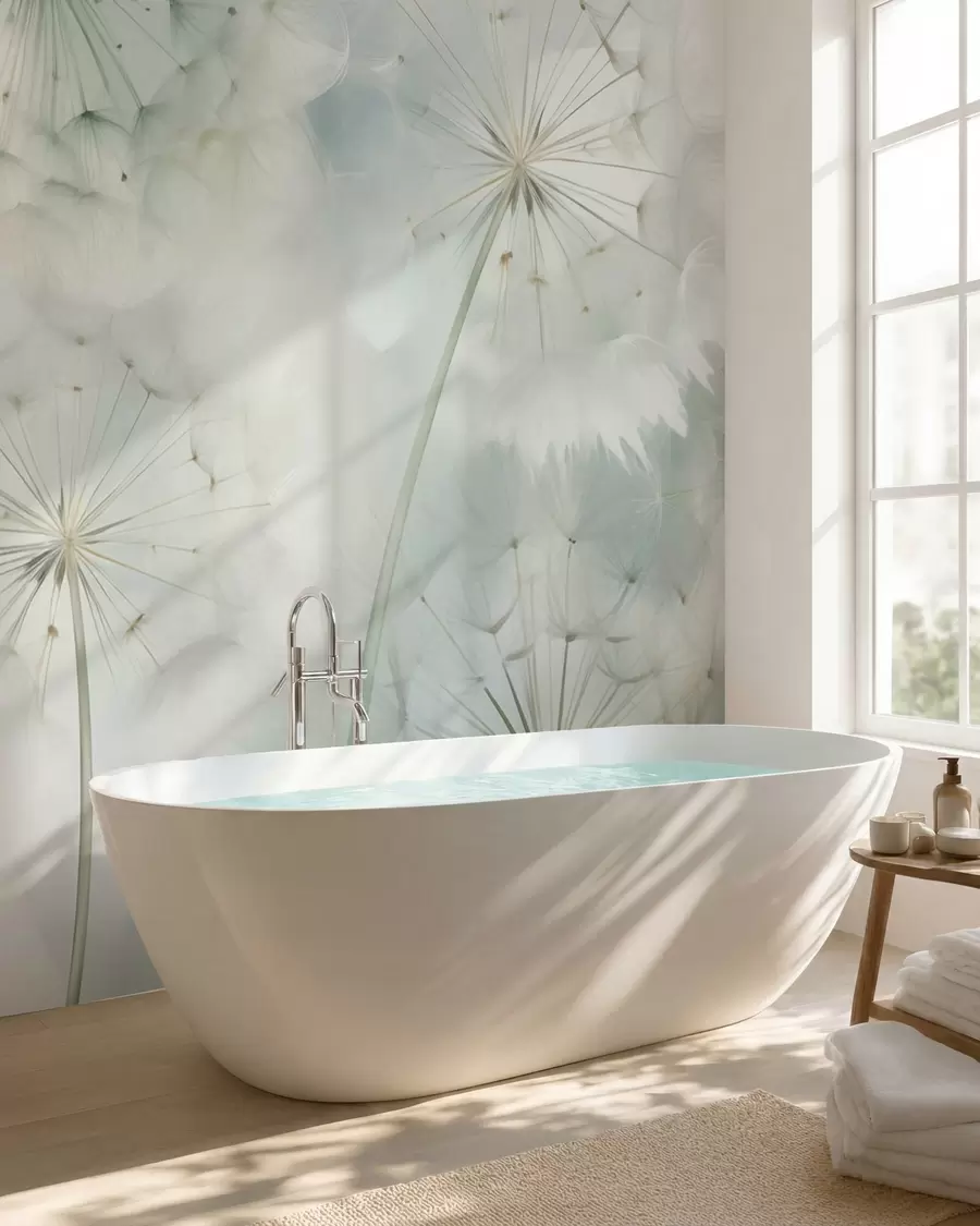 wall murals Abstract dandelions imitation of painting w05664