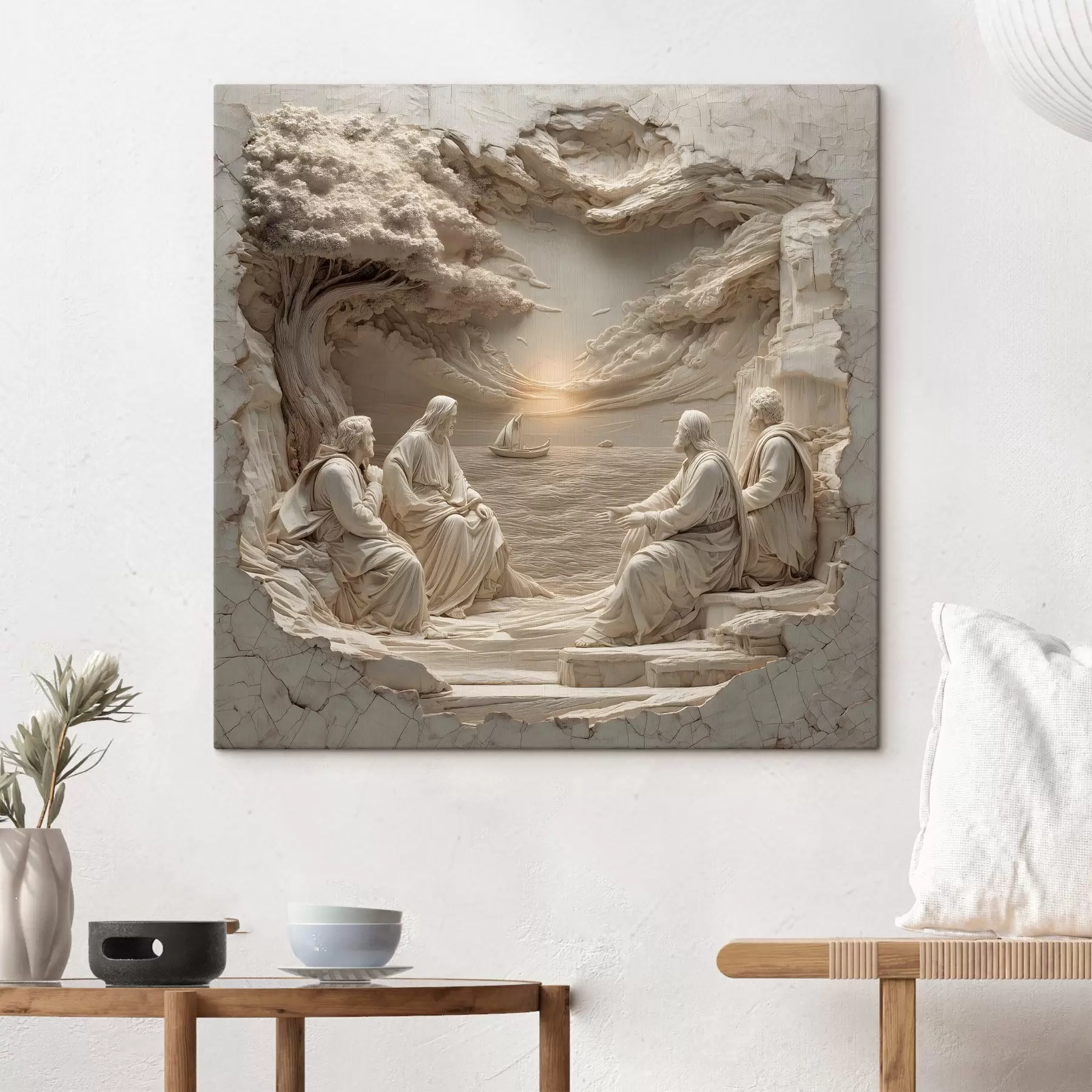 murales Motivos bíblicos en estilo de bajorrelieve s49423