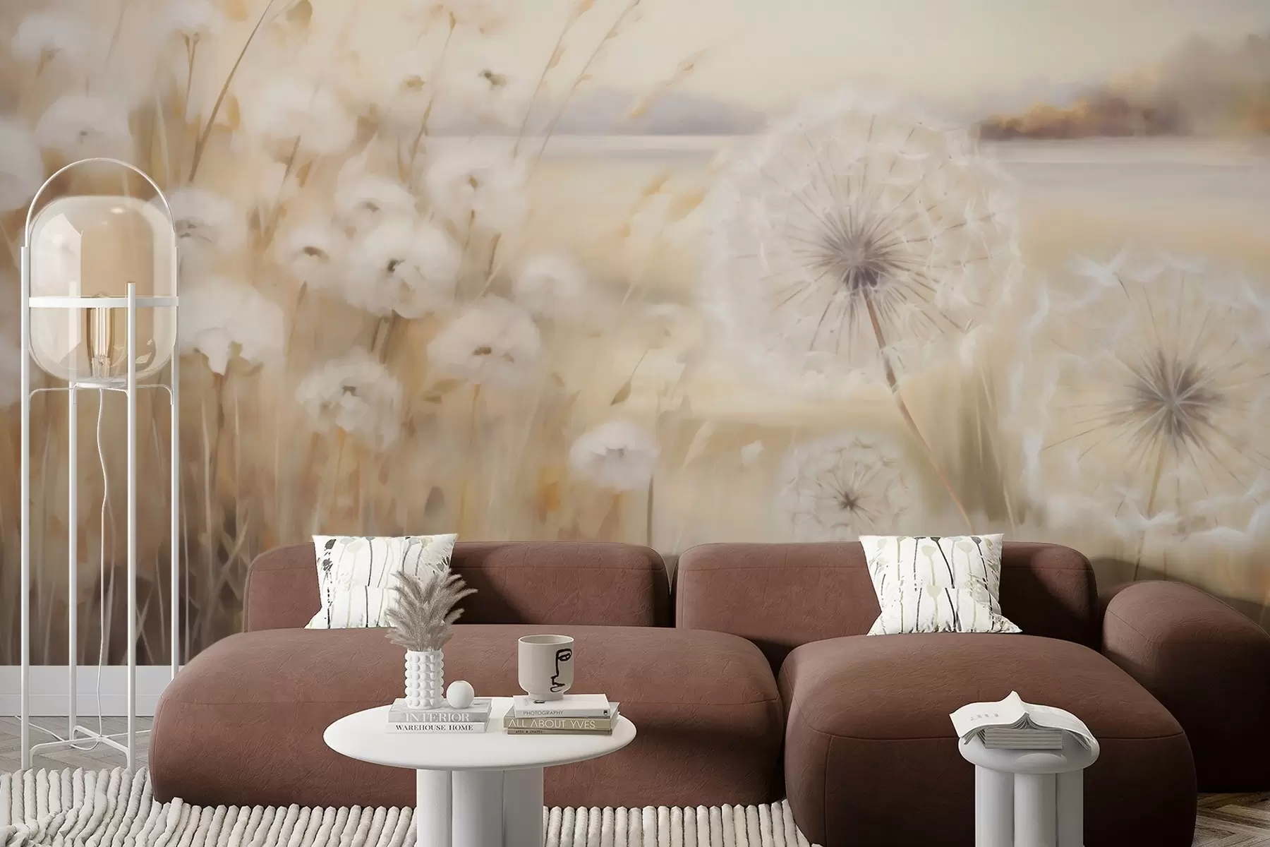 wall murals Abstract dandelions imitation painting w05671