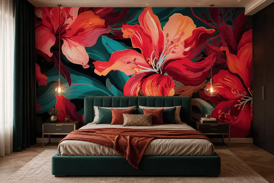 Wall Mural Photo Wallpaper Lilies w05675