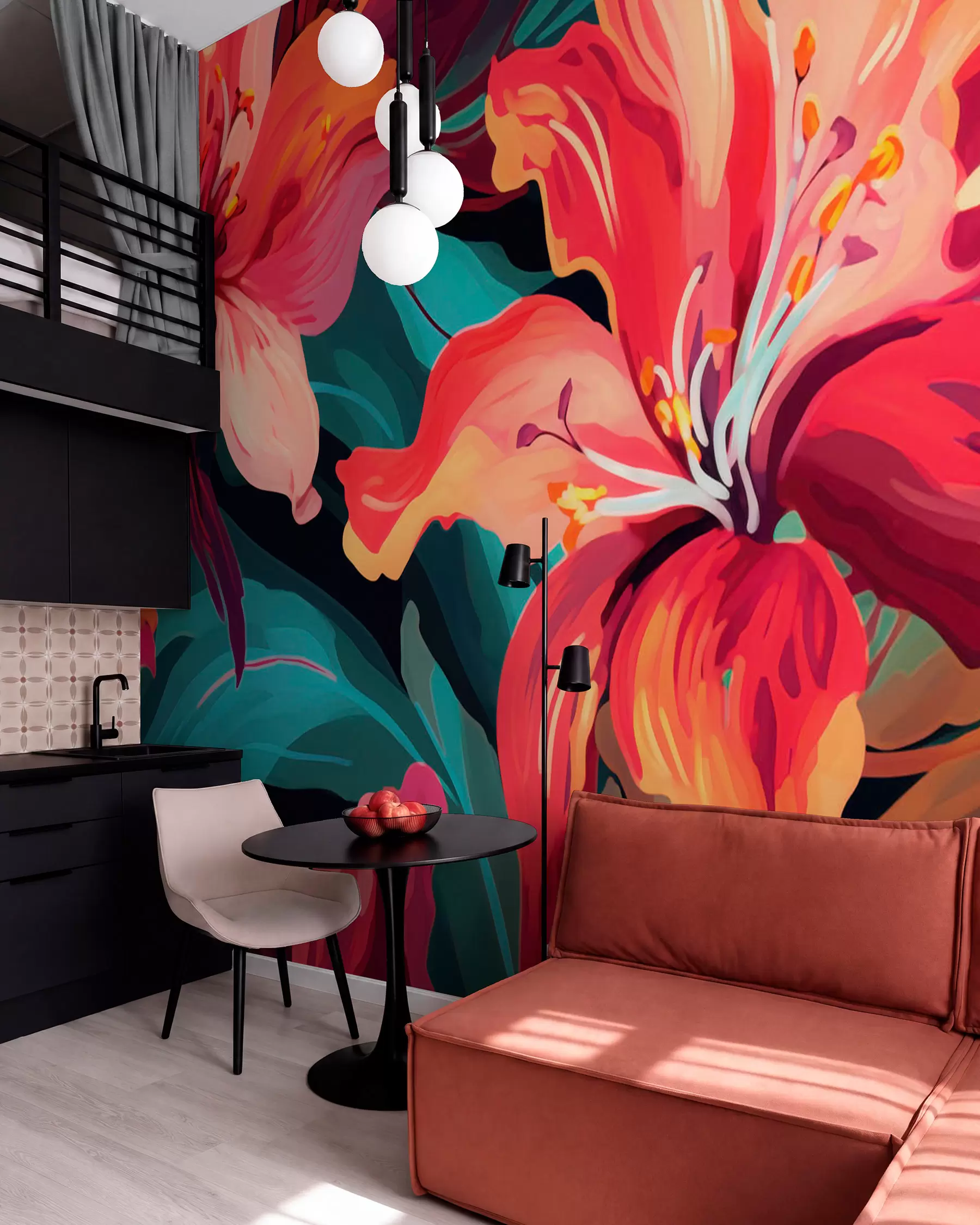 wall murals Lilies w05675