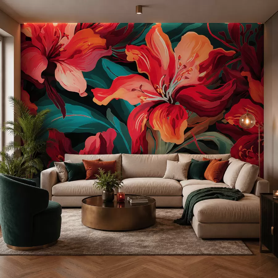 Wall Mural Photo Wallpaper Lilies w05675
