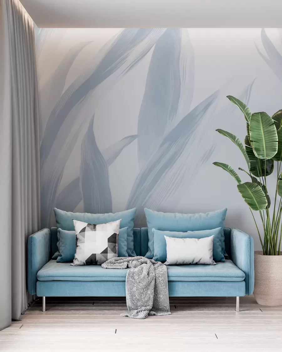 peintures murales Feuilles pointues w05680v1
