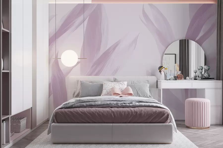 wall murals Pointed leaves w05680v3