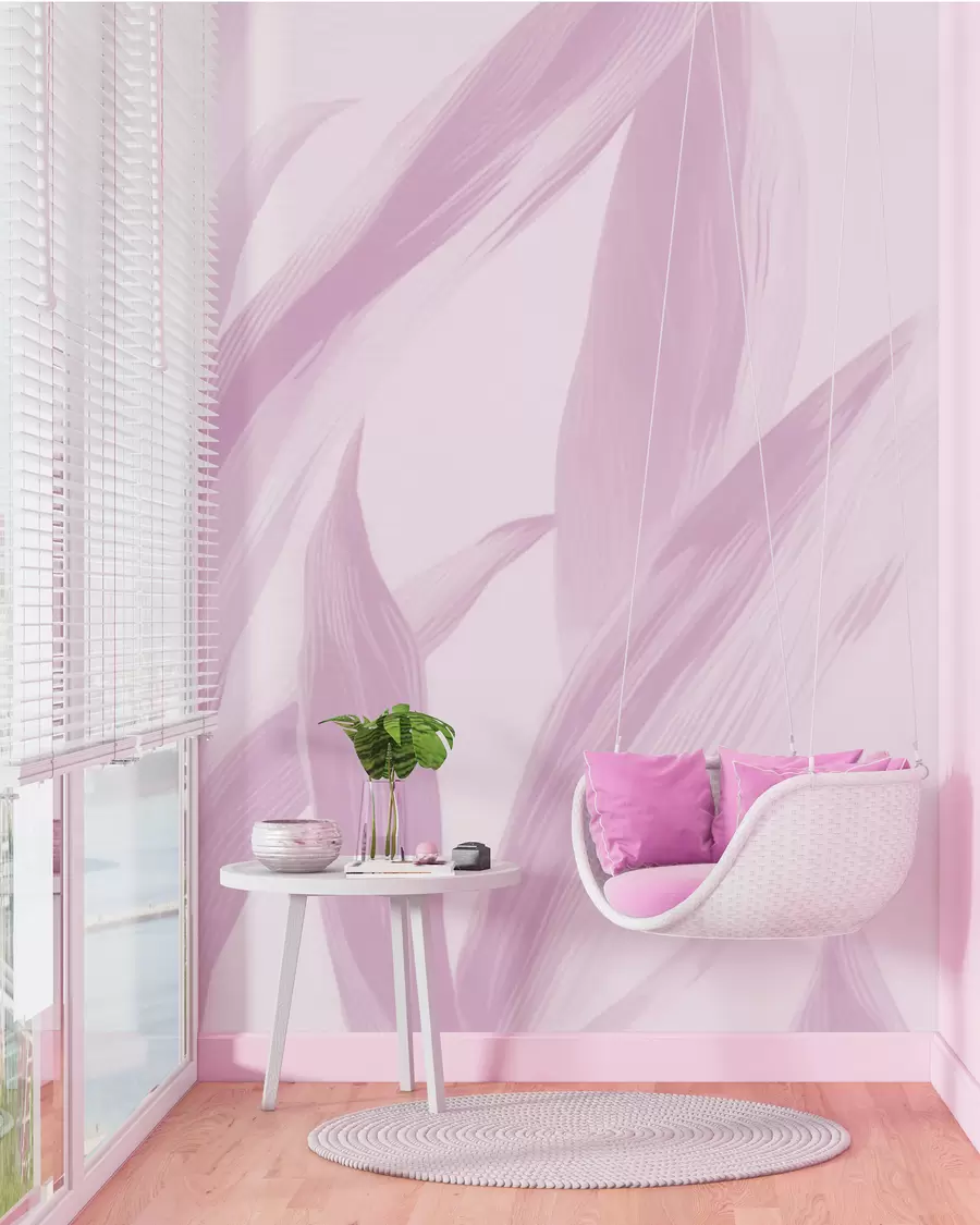 peintures murales Feuilles pointues w05680v3