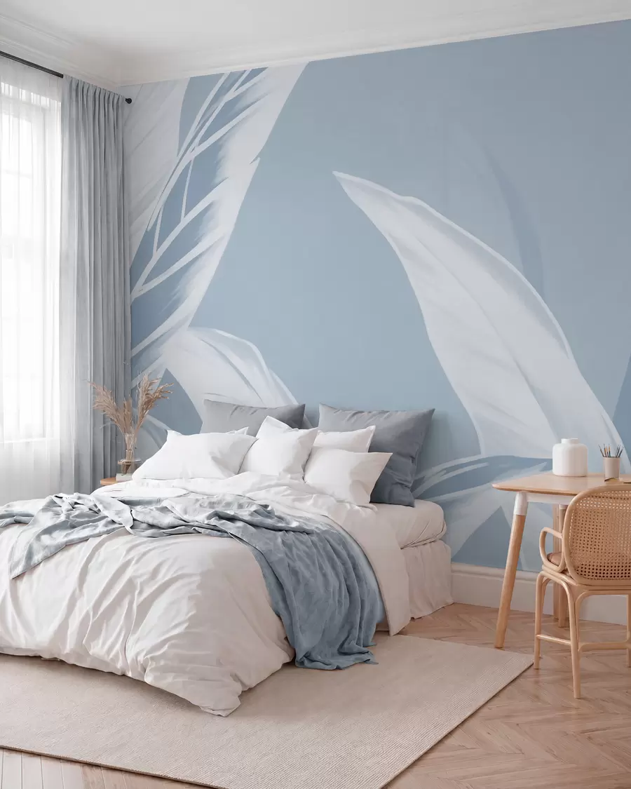 peintures murales De longues feuilles de bananier w05681v1