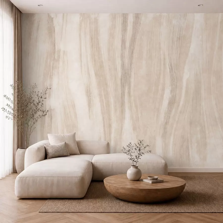 Wall Mural Photo Wallpaper Light abstract texture with soft vertical transitions in creamy hues w05686