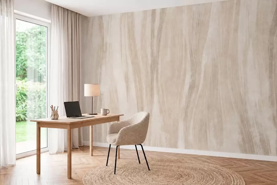 Wall Mural Photo Wallpaper Light abstract texture with soft vertical transitions in creamy hues w05686