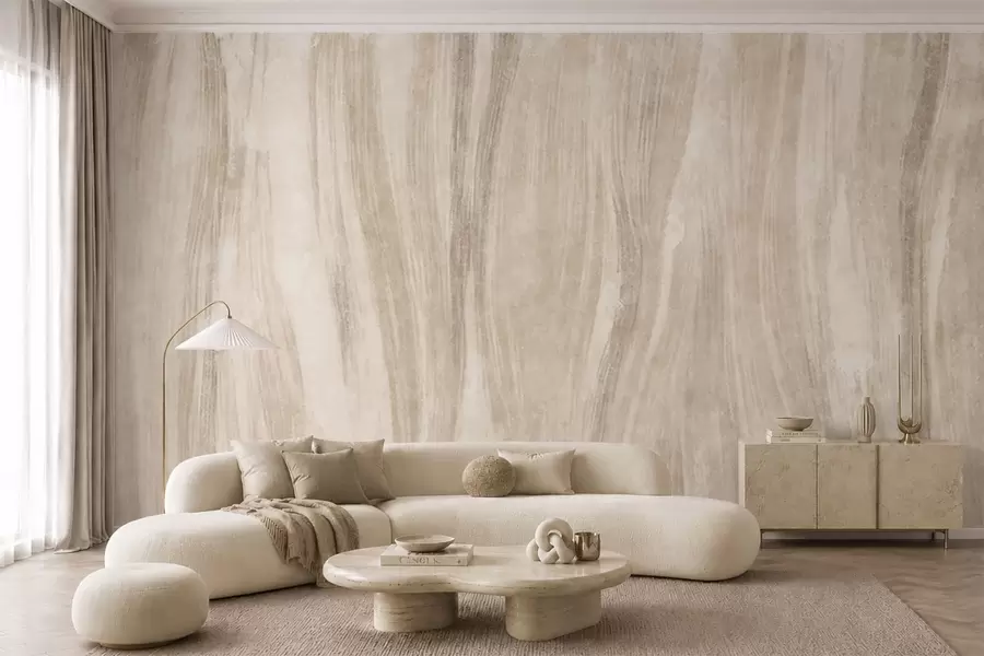 wall murals Light abstract texture with soft vertical transitions in creamy hues w05686