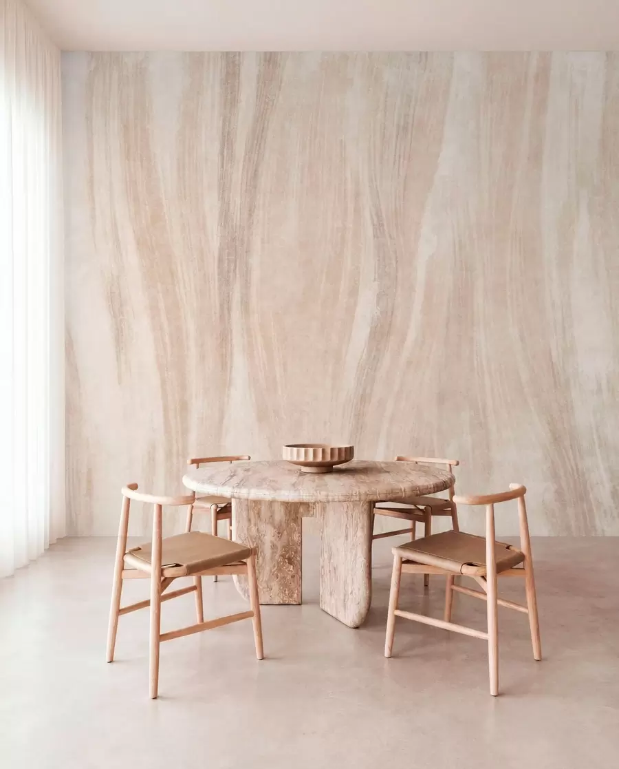 wall murals Light abstract texture with soft vertical transitions in creamy hues w05686