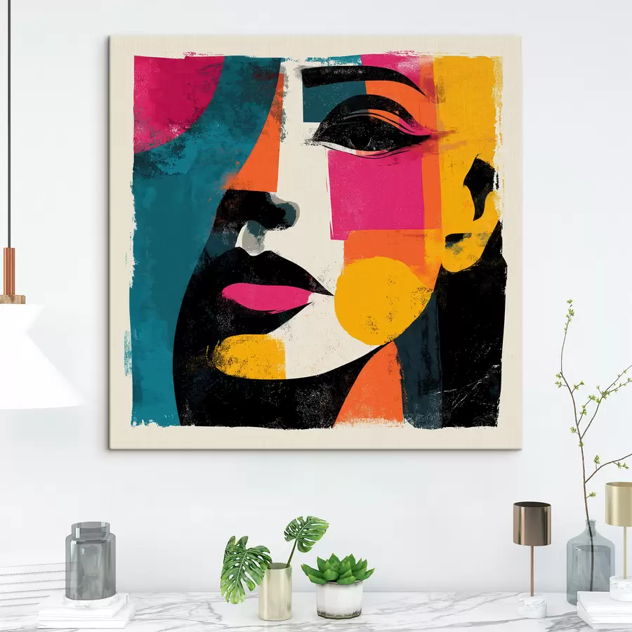 wall murals An abstract face s49544