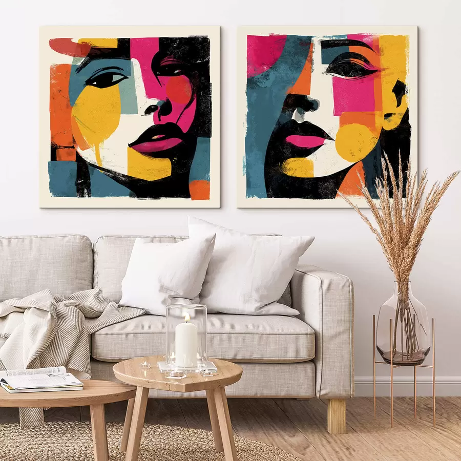 Wall Mural Photo Wallpaper An abstract face m30599