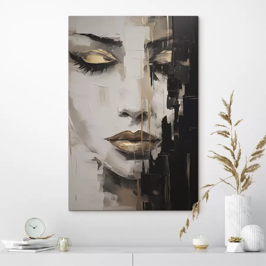 wall murals Modern female portrait imitation of painting s49507