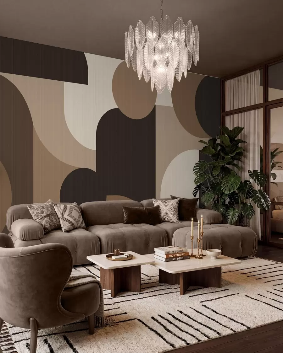 Wall Mural Photo Wallpaper Geometric Arches w05653