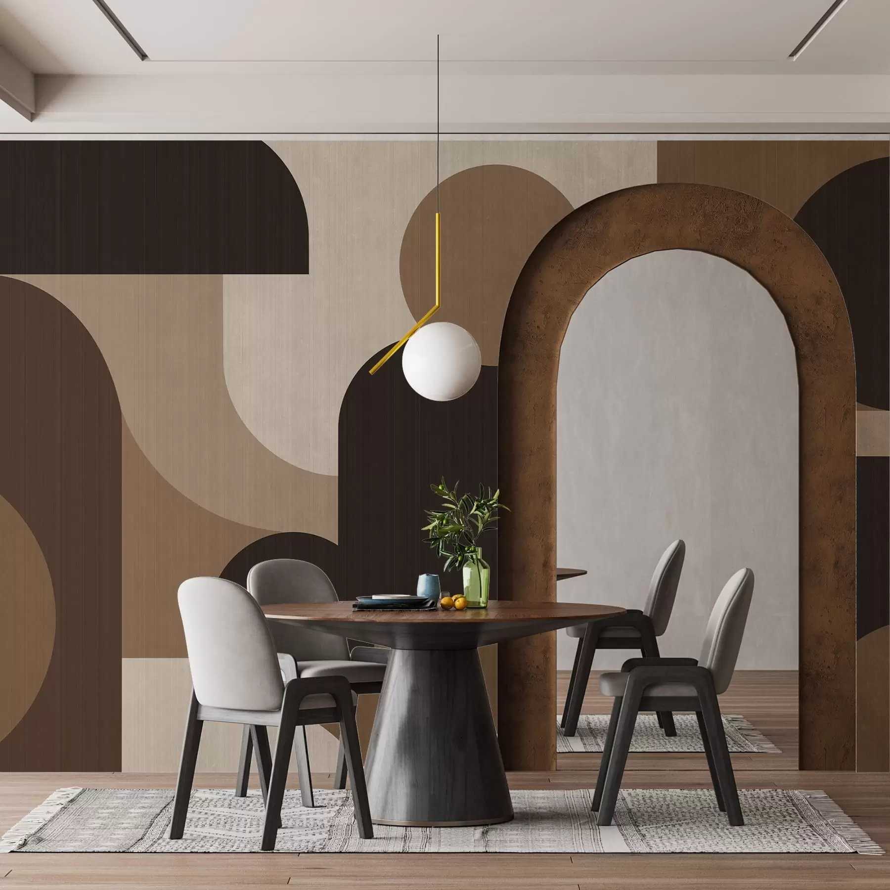 Wall Mural Photo Wallpaper Geometric Arches w05653