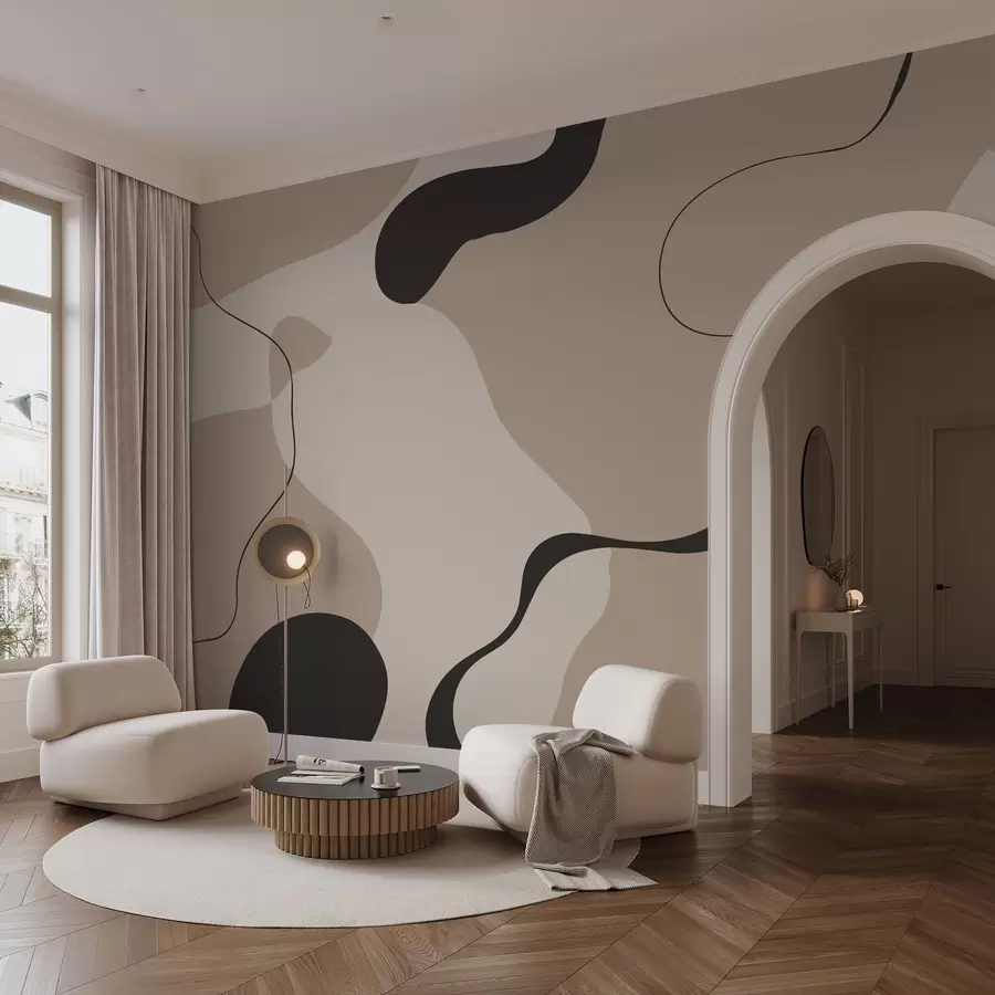 peintures murales Ligne abstraite w05654