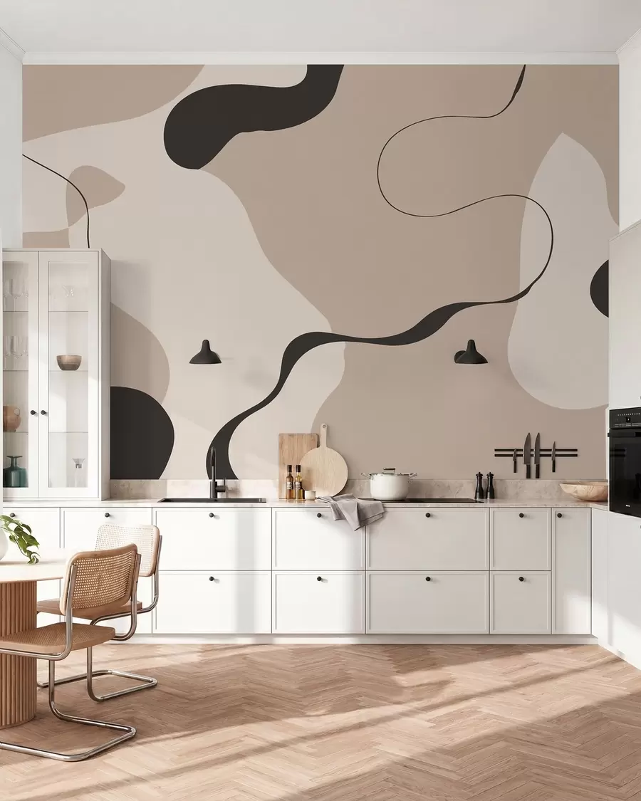 peintures murales Ligne abstraite w05654