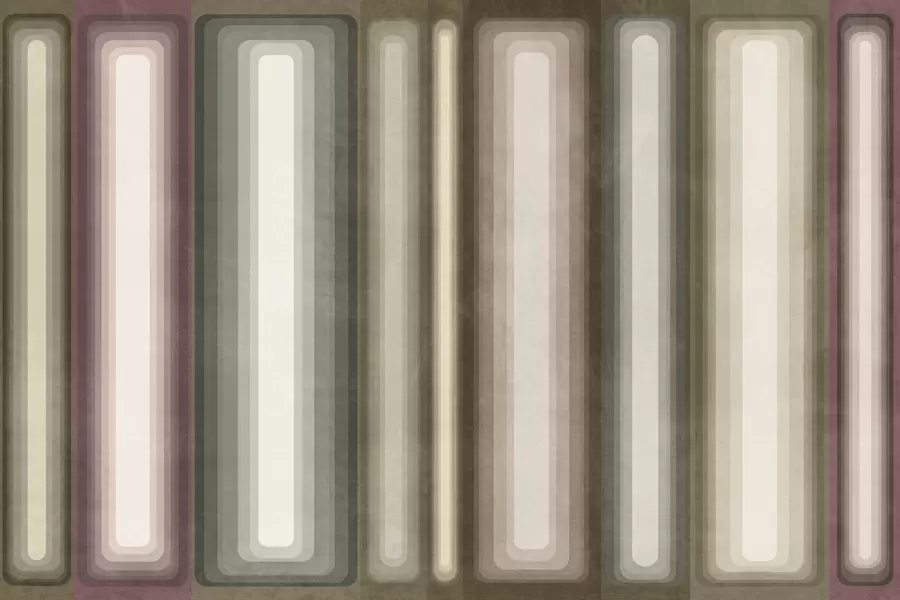 Wall Mural Photo Wallpaper Textured abstract vertical rounded rectangles in muted tones of brown, beige and pale pink w09905
