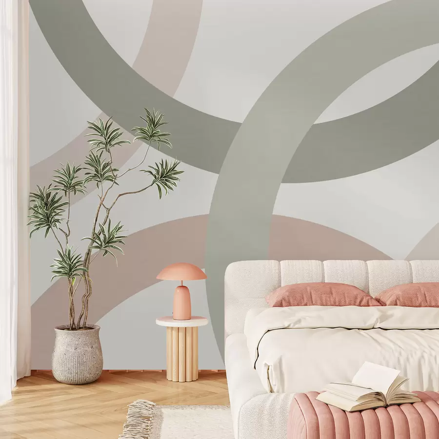 Wall Mural Photo Wallpaper Abstraction with circles w05709