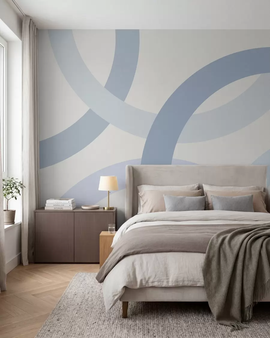 Wall Mural Photo Wallpaper Abstraction with circles w05709v1