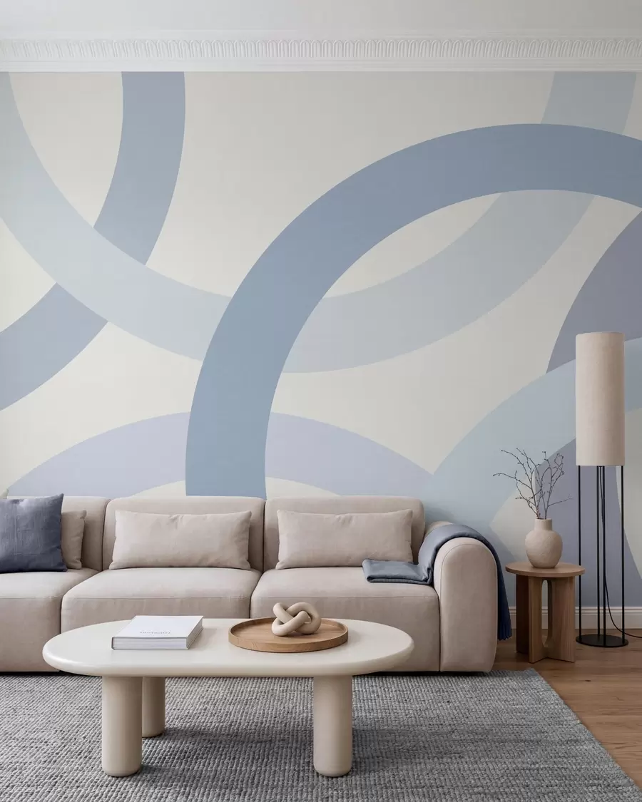 Wall Mural Photo Wallpaper Abstraction with circles w05709v1
