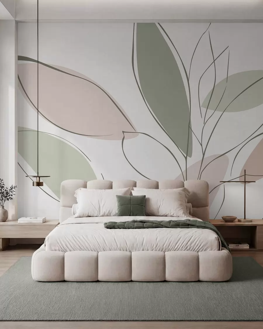 Wall Mural Photo Wallpaper Abstract leaves w05710