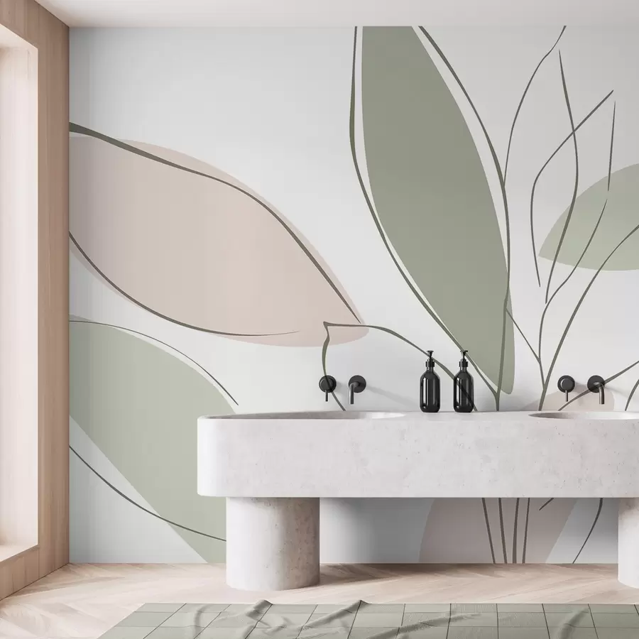 Wall Mural Photo Wallpaper Abstract leaves w05710