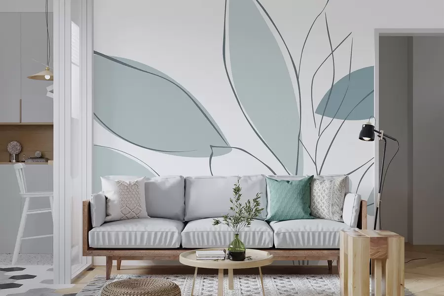 Wall Mural Photo Wallpaper Abstract leaves w05710v1