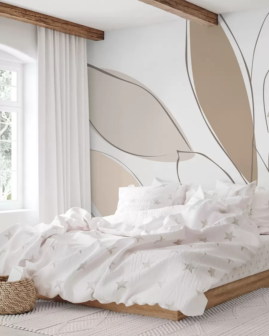 peintures murales Feuilles abstraites w05710v2