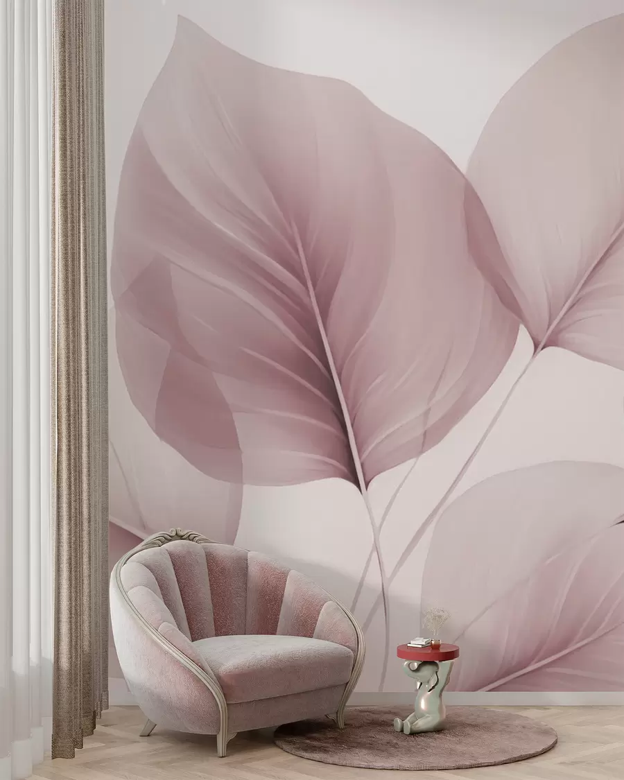 peintures murales Nervures des feuilles w05108v2