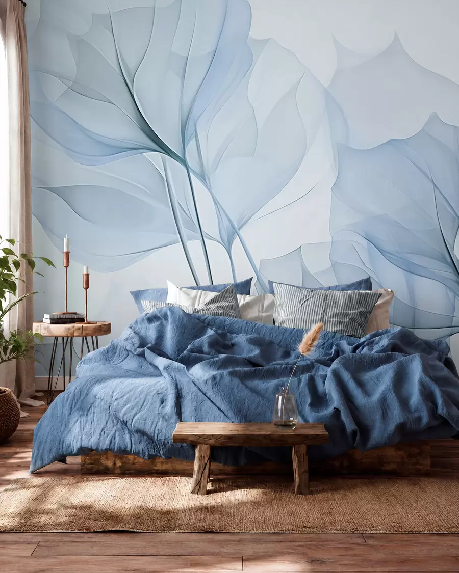 wall murals Leaf veins, abstract leaves w05109