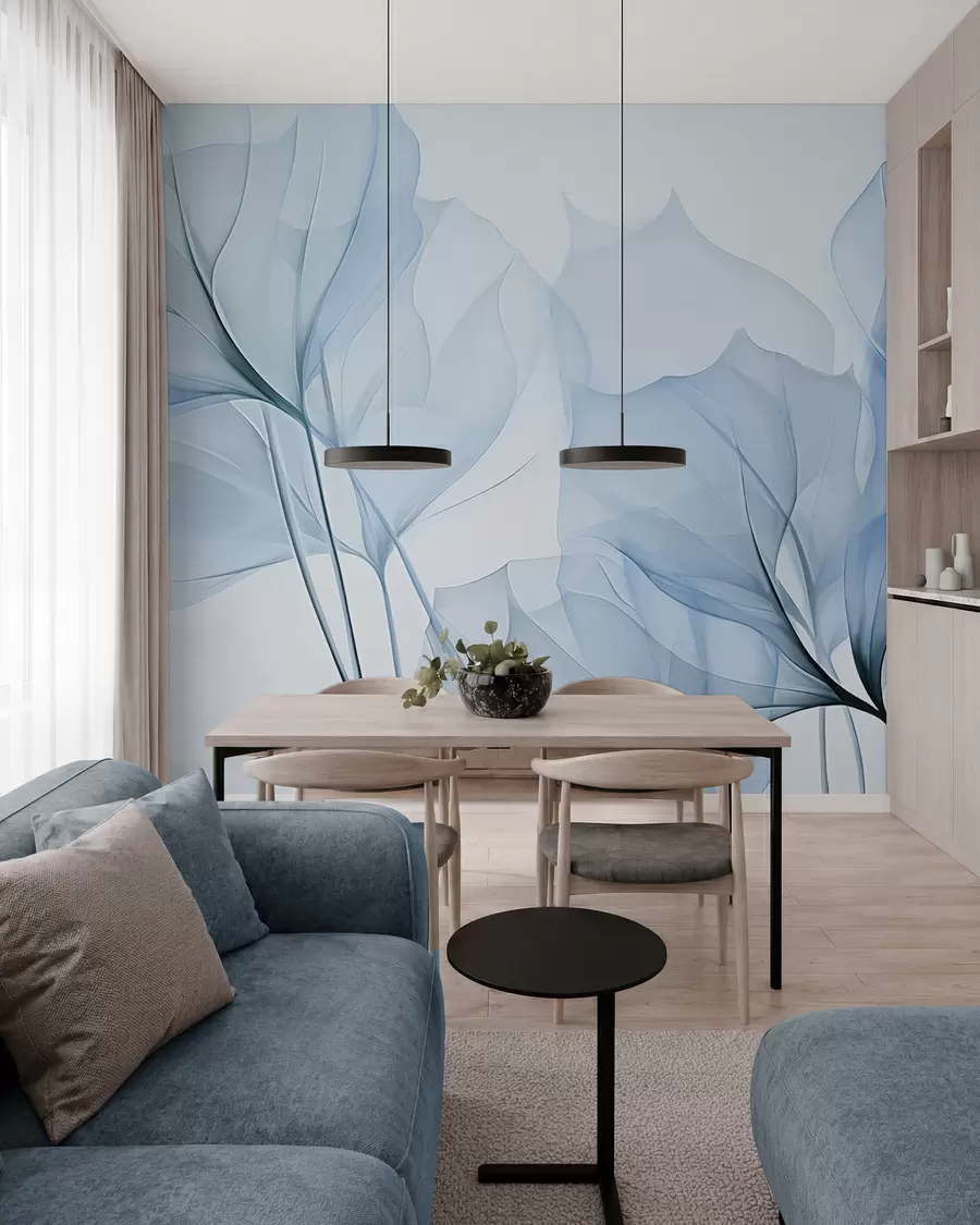 wall murals Leaf veins, abstract leaves w05109