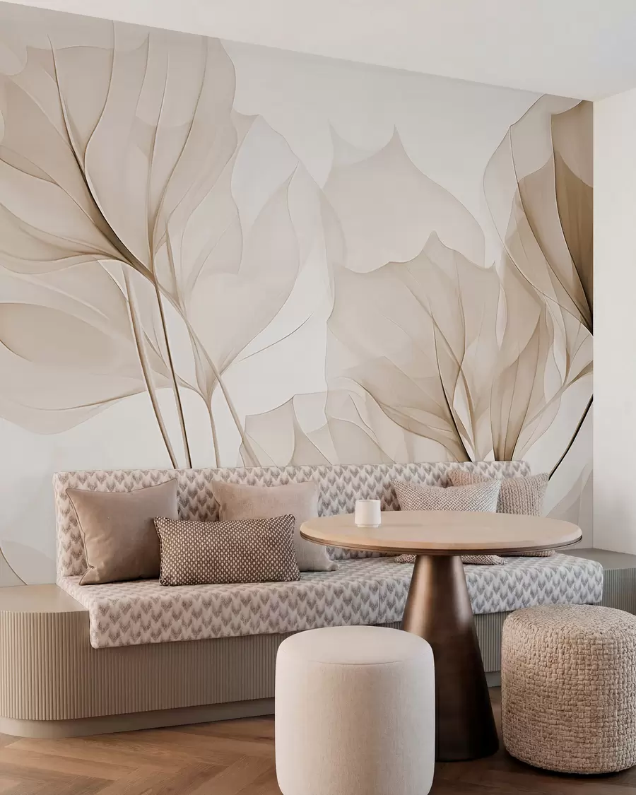 Wall Mural Photo Wallpaper Leaf veins, abstract leaves w05109v1