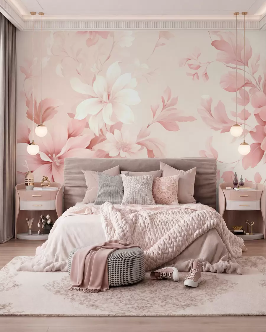 wall murals Classic flowers w05437