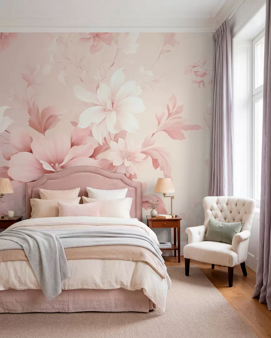 peintures murales Fleurs classiques w05437