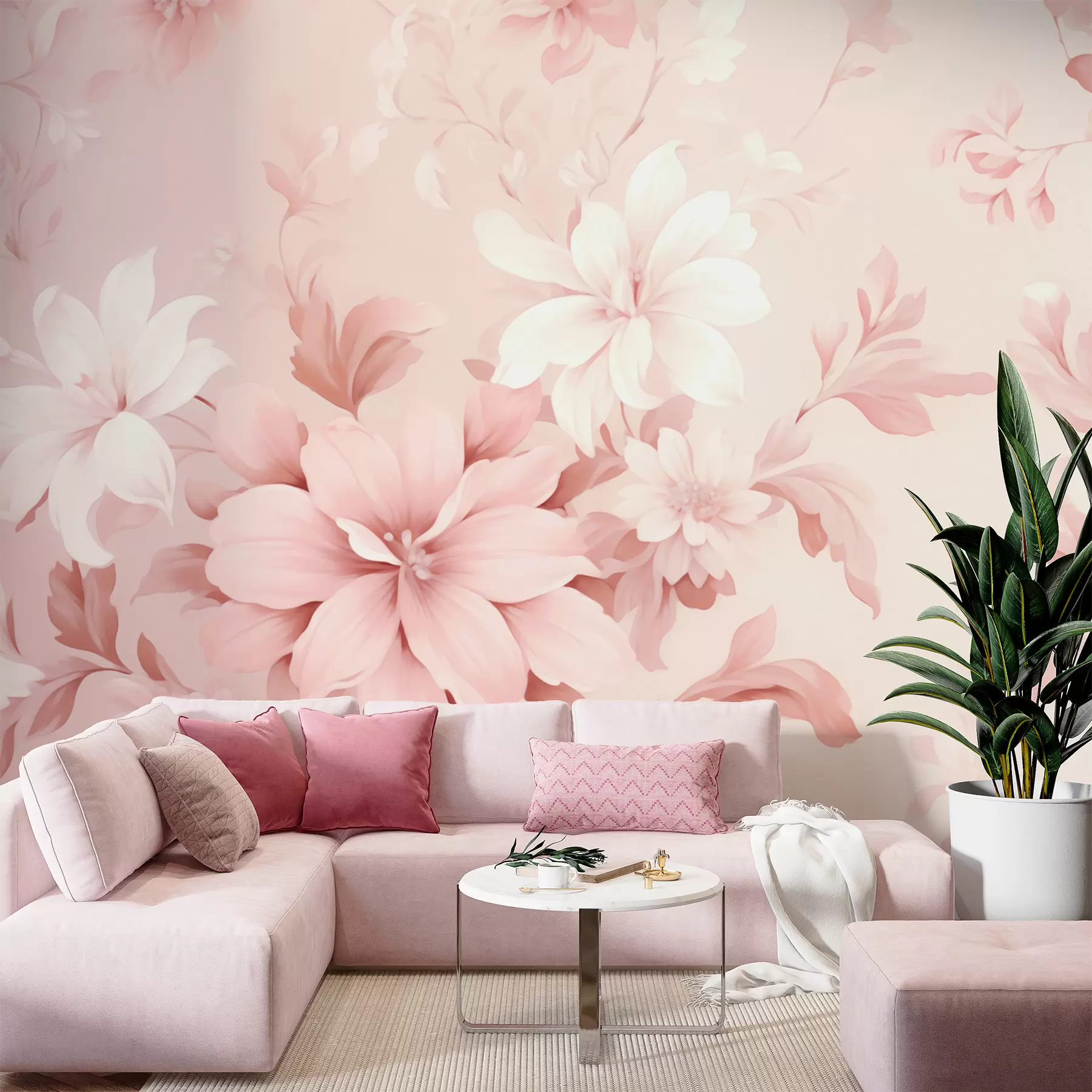 peintures murales Fleurs classiques w05437