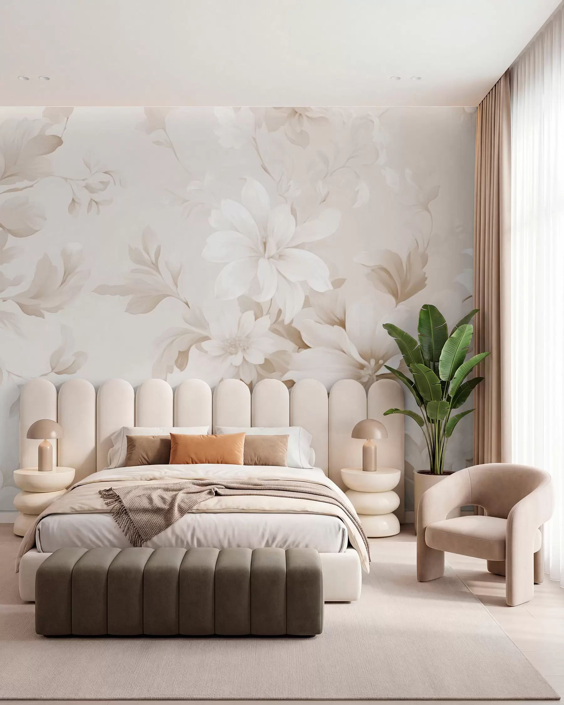 wall murals Classic flowers w05437v1