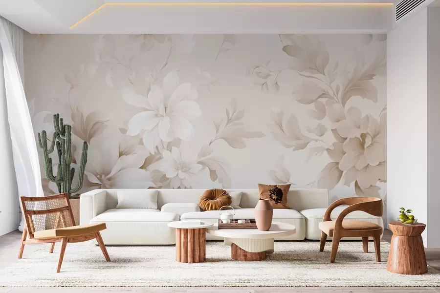 wall murals Classic flowers w05437v1